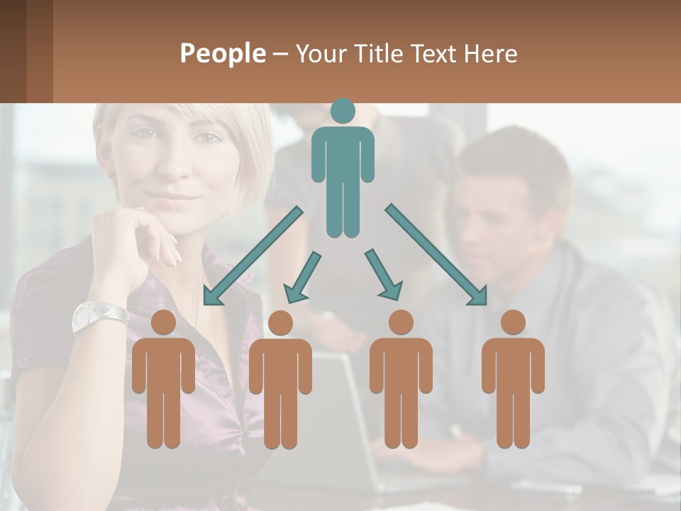 Adult Clothing Blonde PowerPoint Template