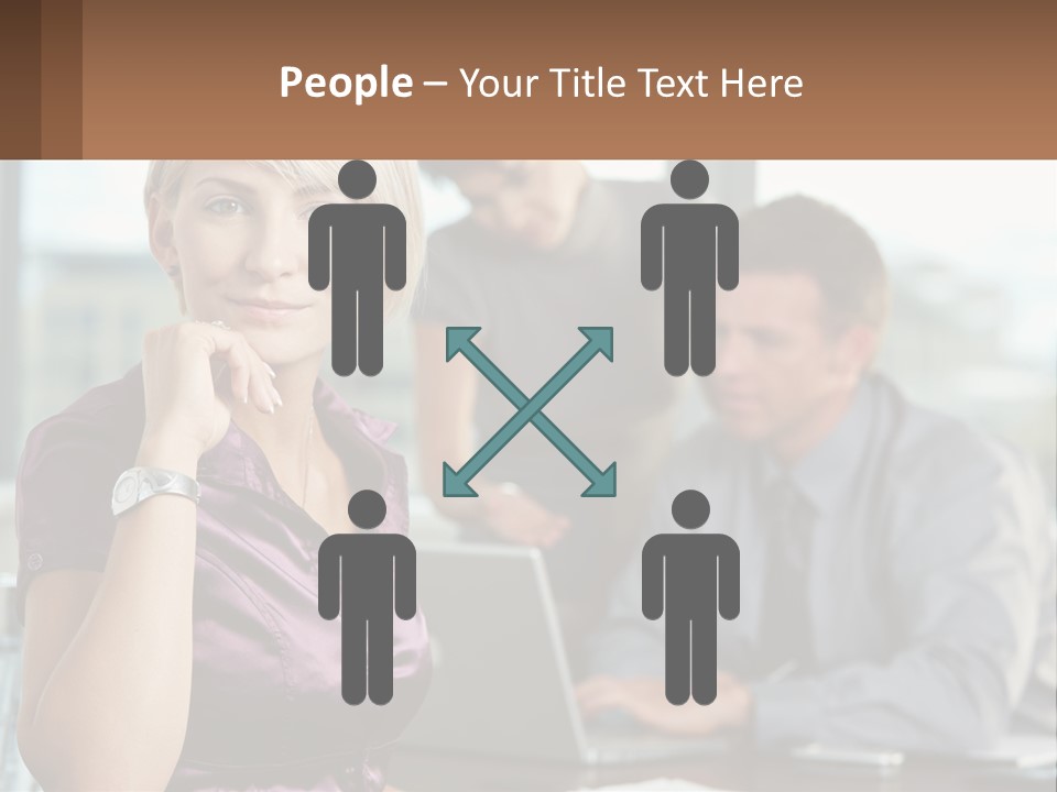 Adult Clothing Blonde PowerPoint Template