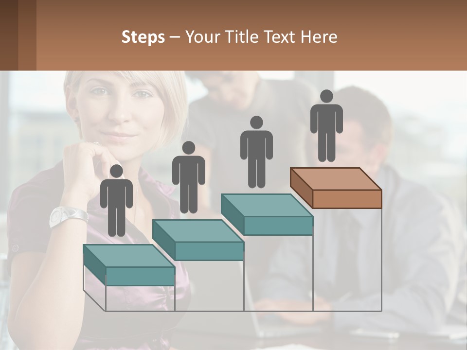 Adult Clothing Blonde PowerPoint Template