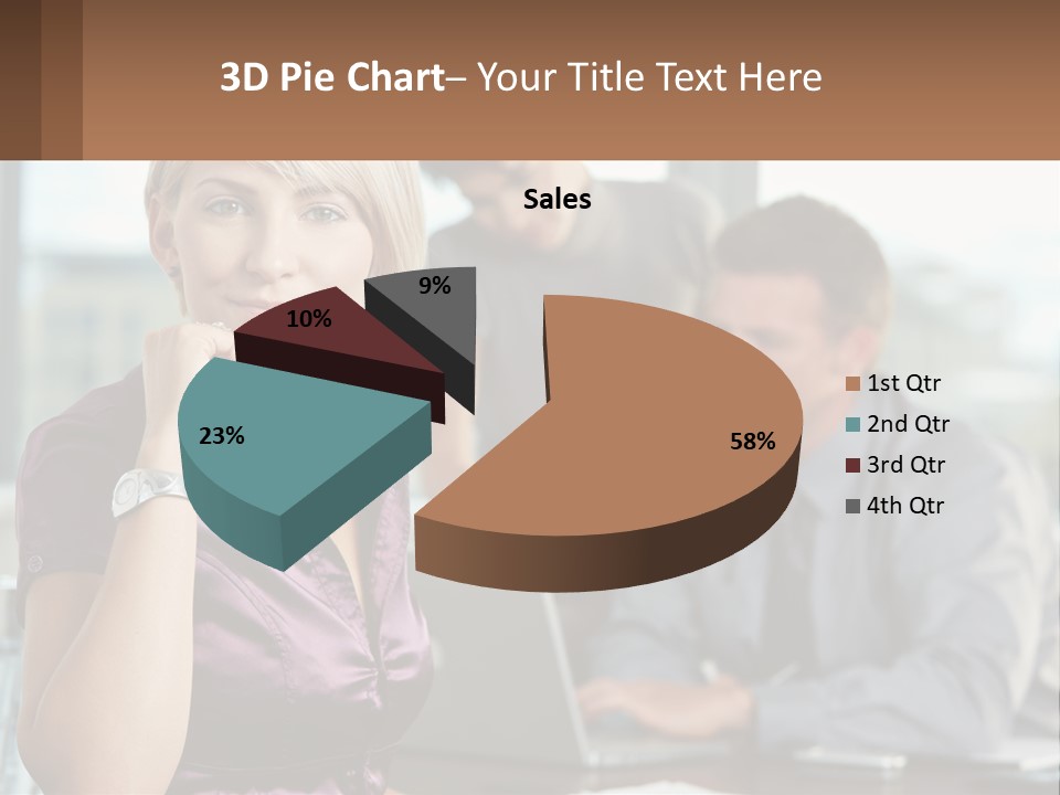 Adult Clothing Blonde PowerPoint Template