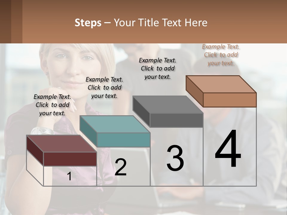 Adult Clothing Blonde PowerPoint Template