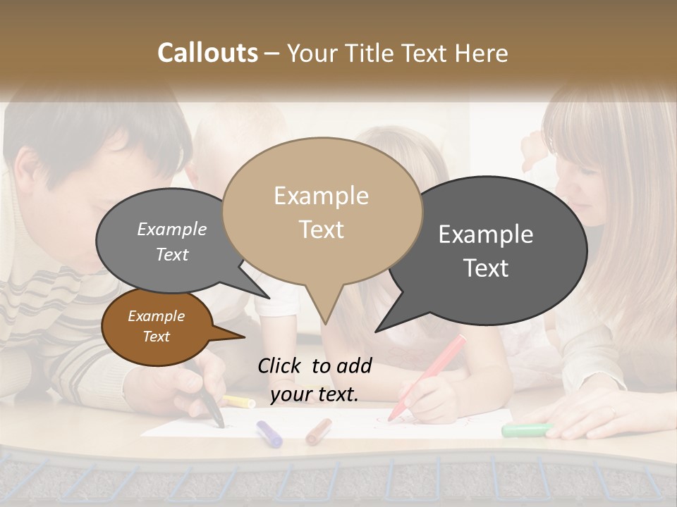 Family Education Interior PowerPoint Template