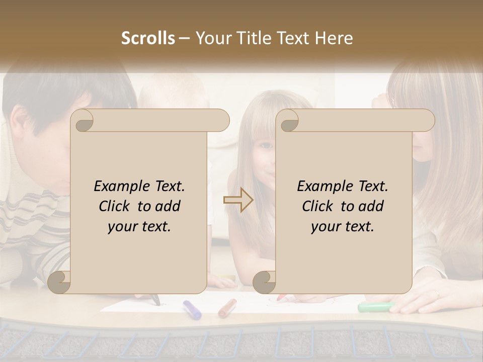 Family Education Interior PowerPoint Template