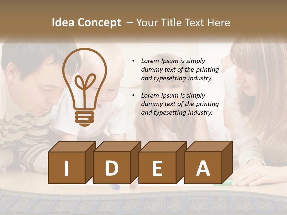 Family Education Interior PowerPoint Template