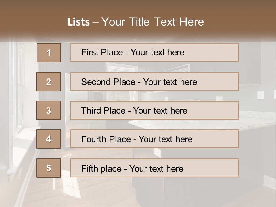 Stainless Furnishings Upscale PowerPoint Template