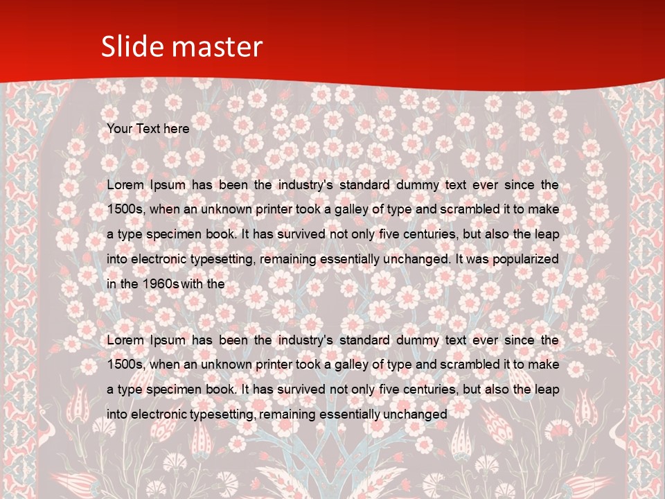 Museum Orient Art PowerPoint Template