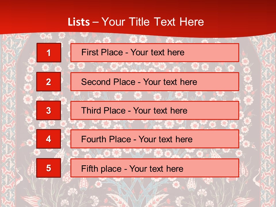 Museum Orient Art PowerPoint Template