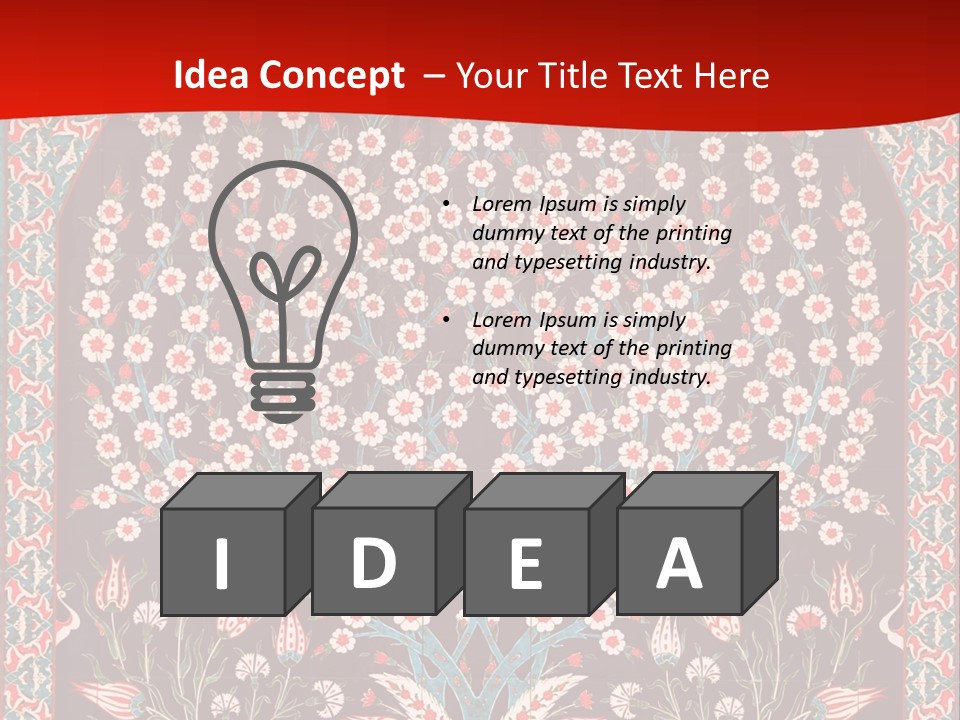 Museum Orient Art PowerPoint Template