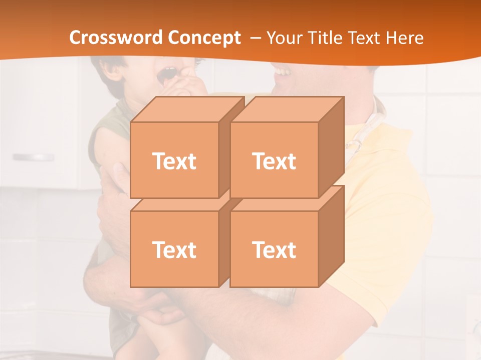 Kitchen Home Counter PowerPoint Template