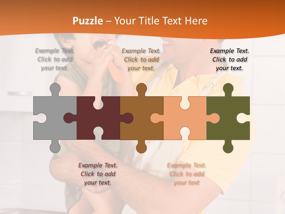 Kitchen Home Counter PowerPoint Template