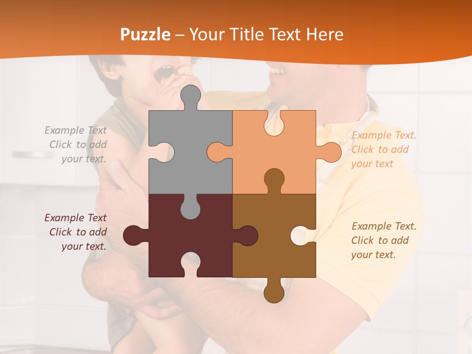 Kitchen Home Counter PowerPoint Template