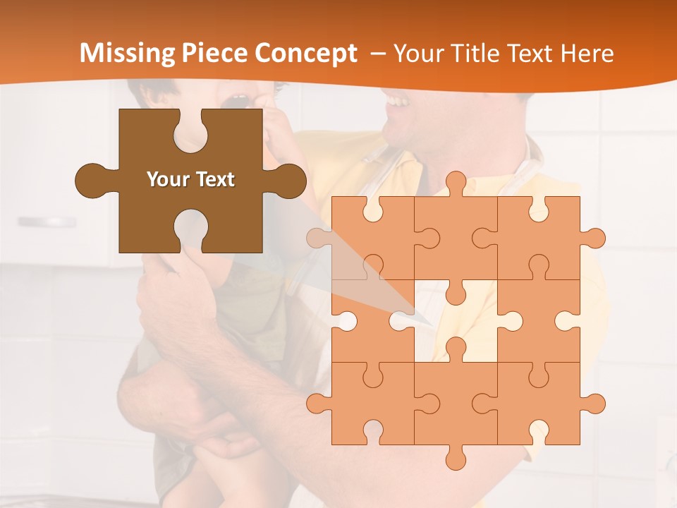 Kitchen Home Counter PowerPoint Template