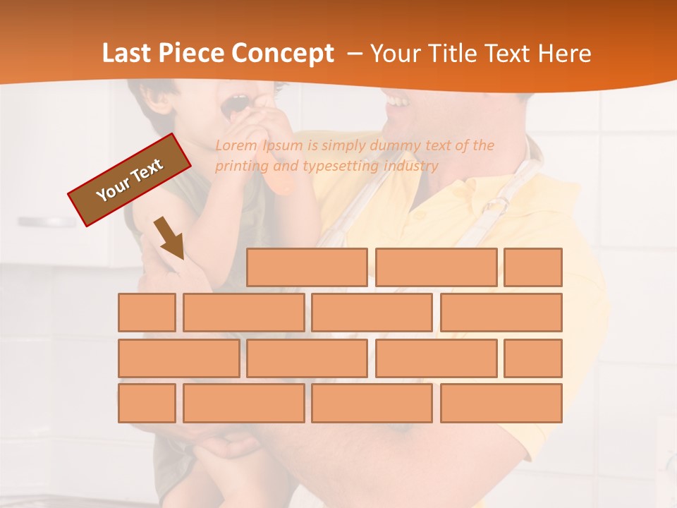 Kitchen Home Counter PowerPoint Template