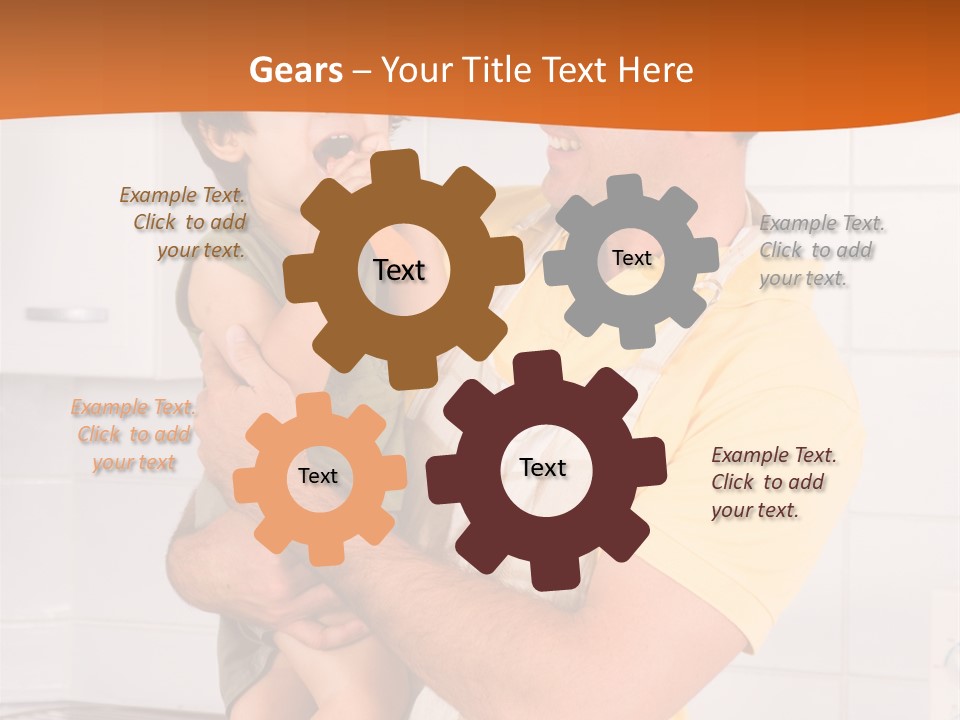 Kitchen Home Counter PowerPoint Template