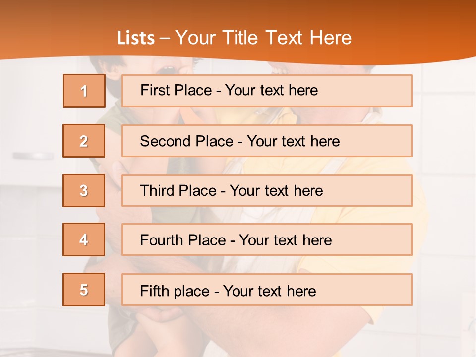 Kitchen Home Counter PowerPoint Template