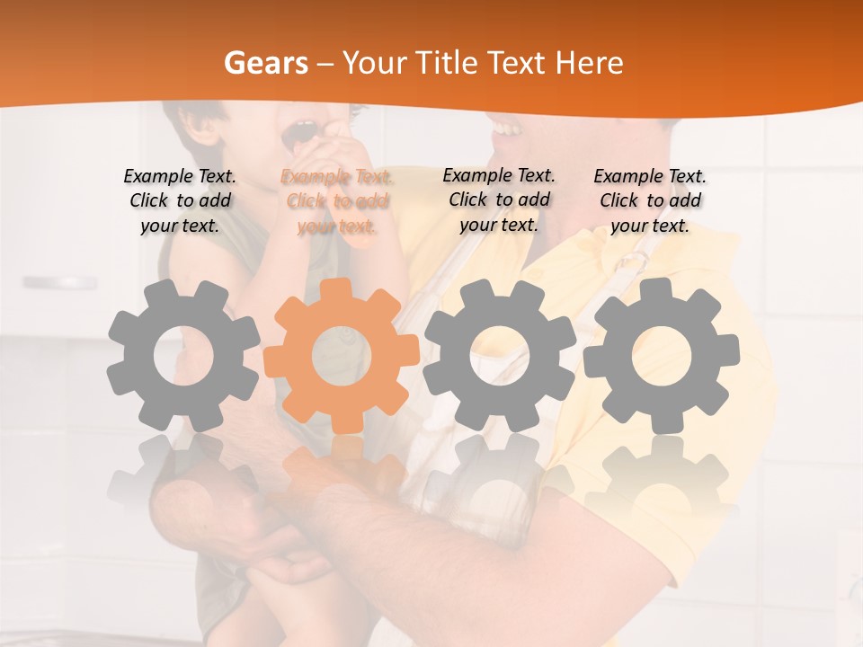 Kitchen Home Counter PowerPoint Template