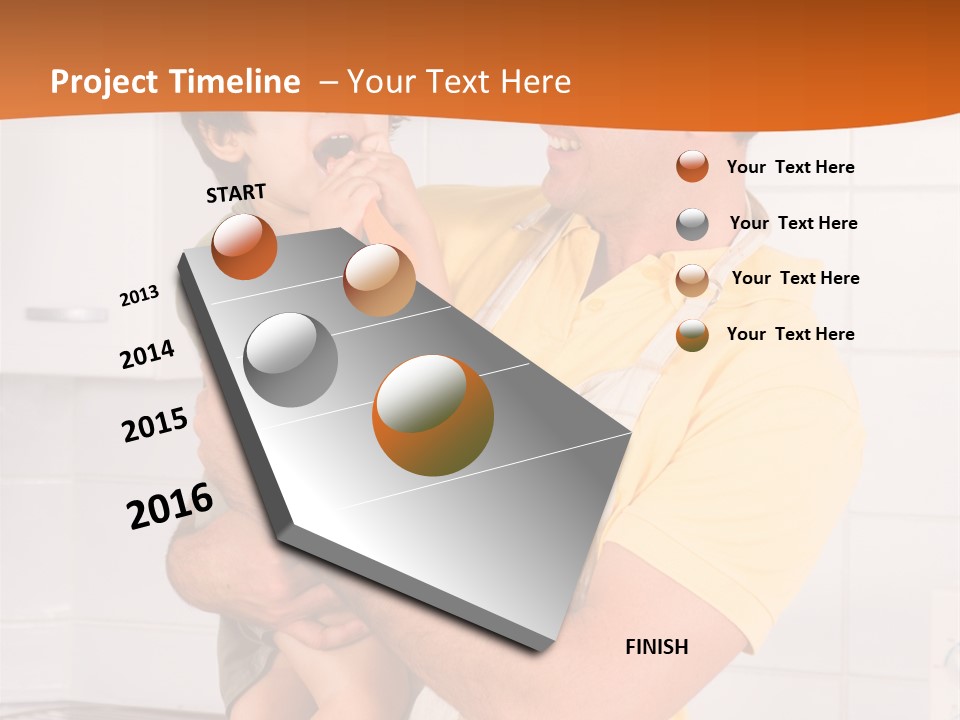 Kitchen Home Counter PowerPoint Template