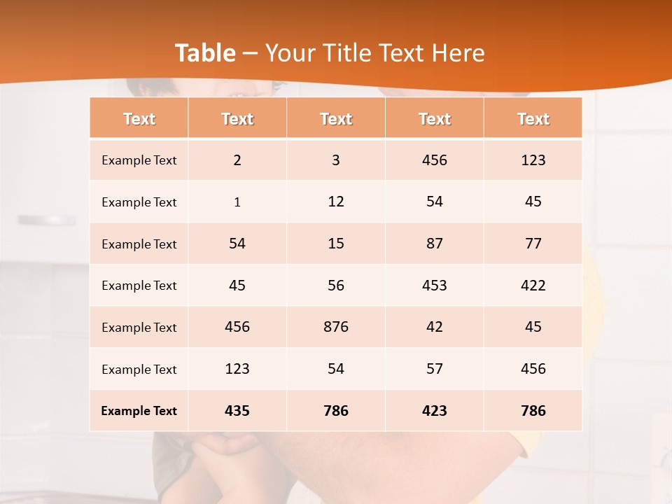 Kitchen Home Counter PowerPoint Template