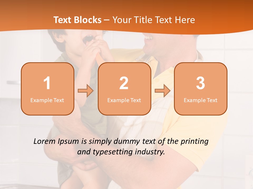 Kitchen Home Counter PowerPoint Template