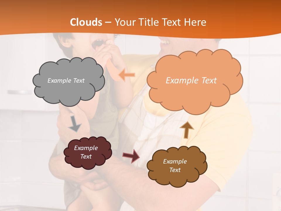 Kitchen Home Counter PowerPoint Template