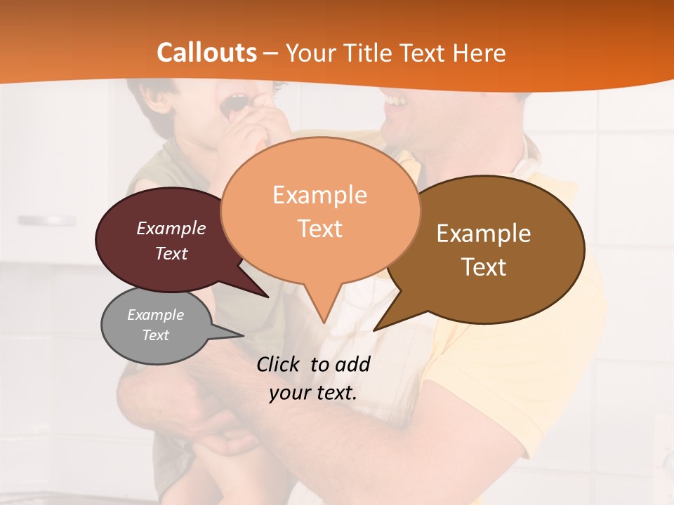 Kitchen Home Counter PowerPoint Template