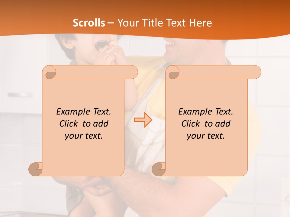 Kitchen Home Counter PowerPoint Template