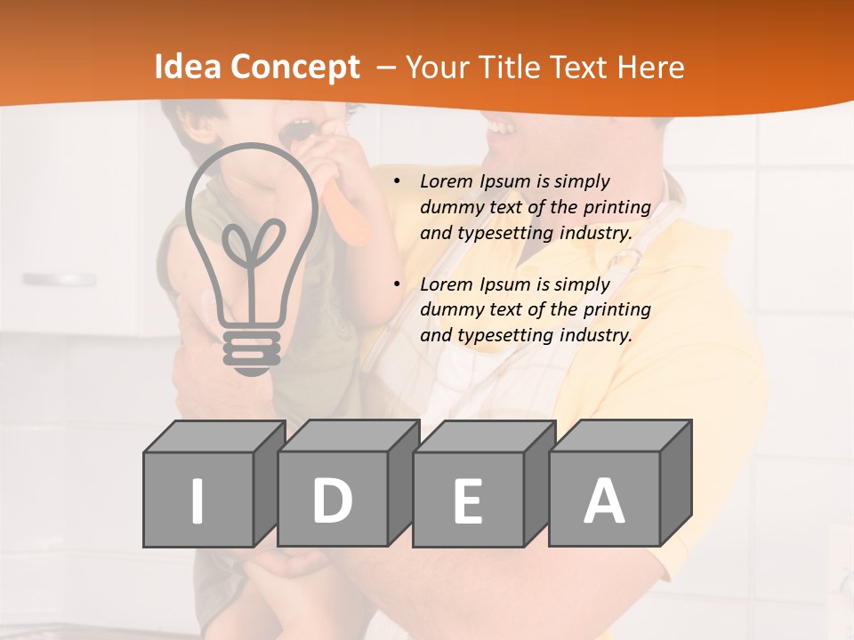 Kitchen Home Counter PowerPoint Template