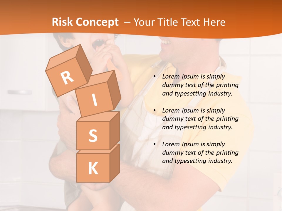 Kitchen Home Counter PowerPoint Template