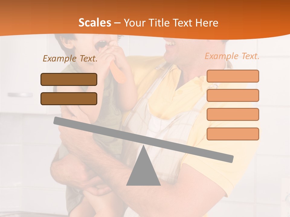 Kitchen Home Counter PowerPoint Template