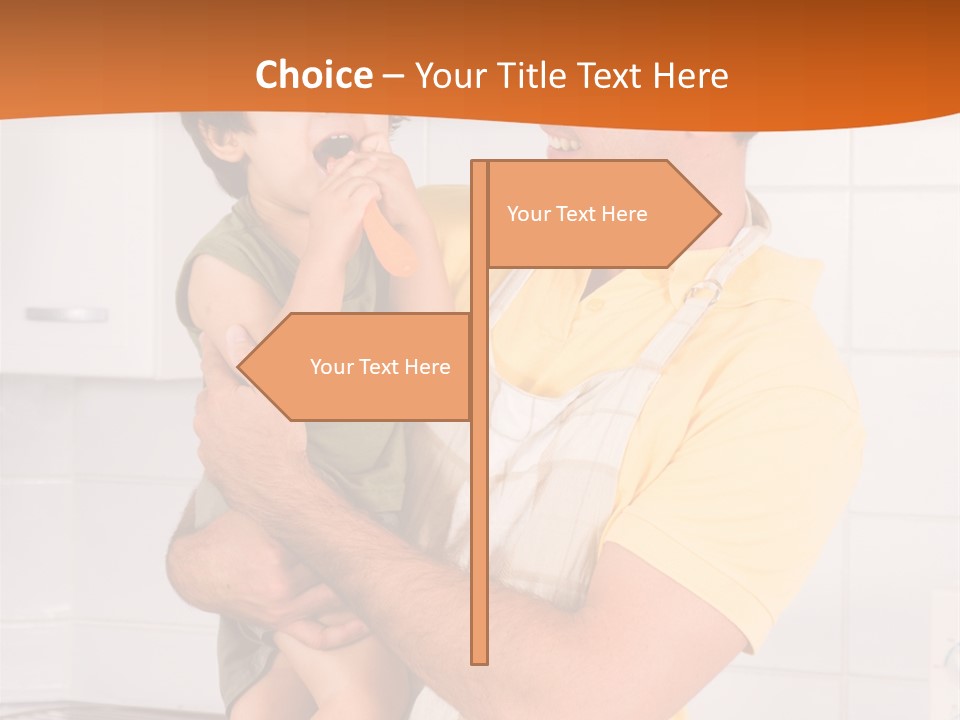 Kitchen Home Counter PowerPoint Template