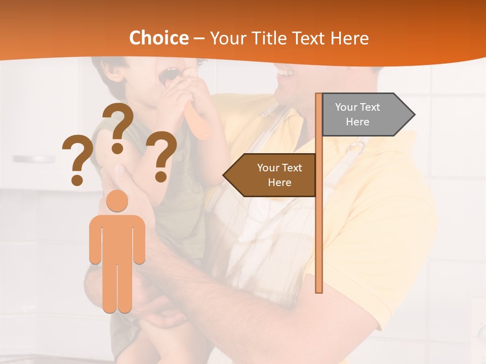 Kitchen Home Counter PowerPoint Template