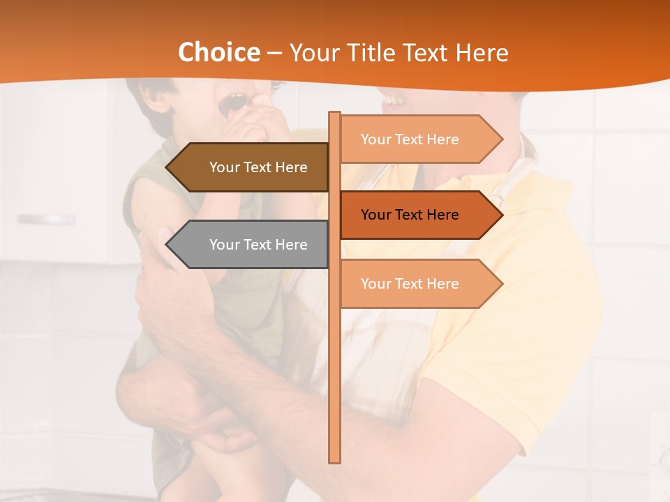 Kitchen Home Counter PowerPoint Template