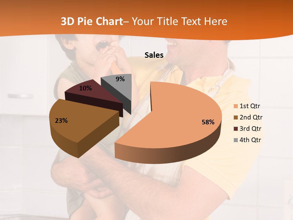 Kitchen Home Counter PowerPoint Template