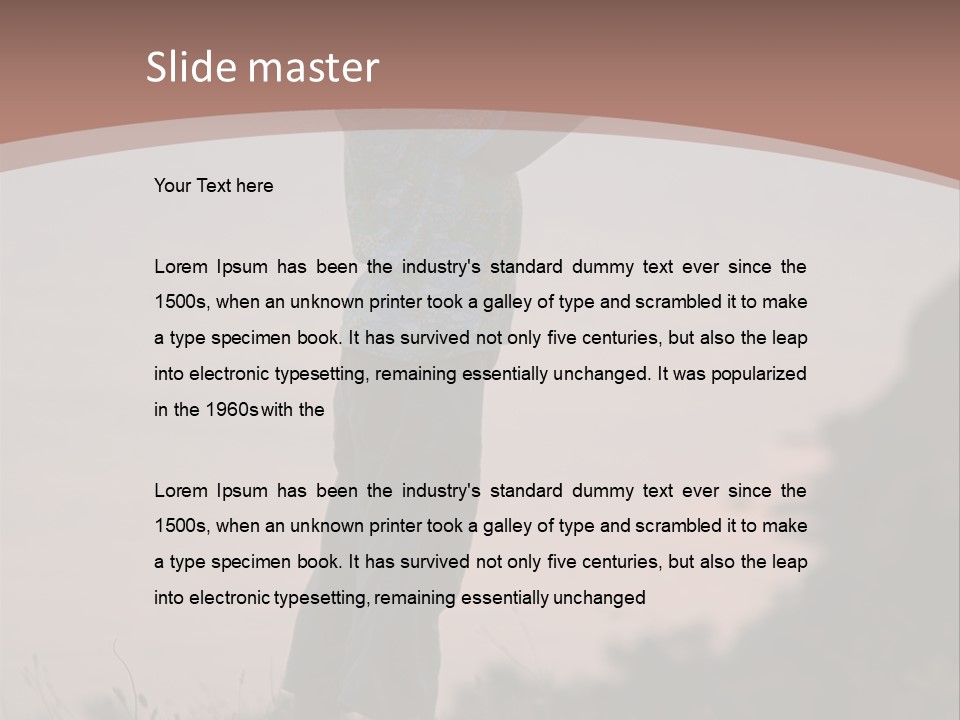 Child Nature Hand PowerPoint Template