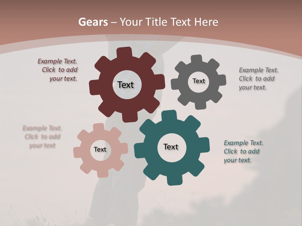 Child Nature Hand PowerPoint Template