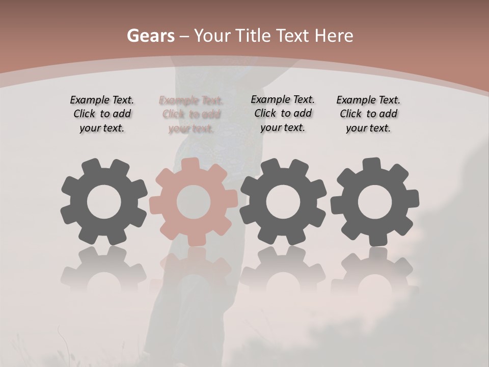 Child Nature Hand PowerPoint Template