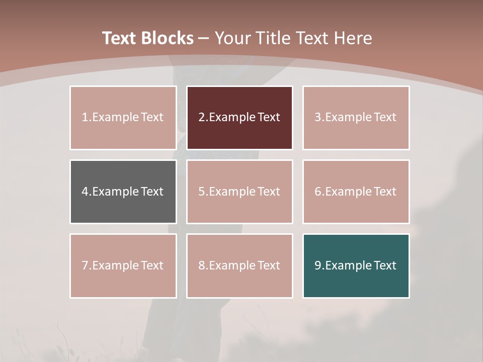 Child Nature Hand PowerPoint Template