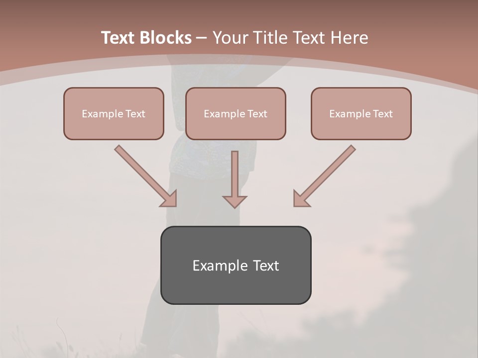 Child Nature Hand PowerPoint Template