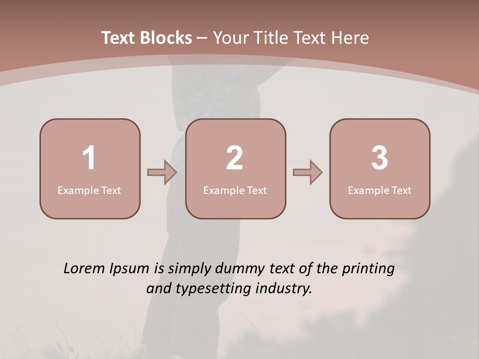 Child Nature Hand PowerPoint Template