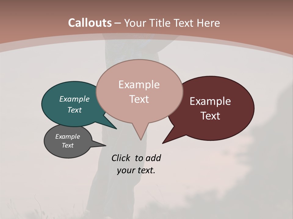 Child Nature Hand PowerPoint Template