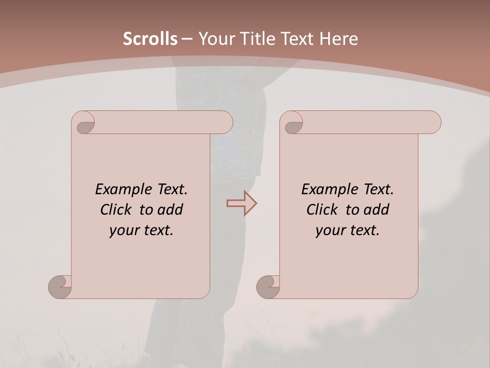 Child Nature Hand PowerPoint Template