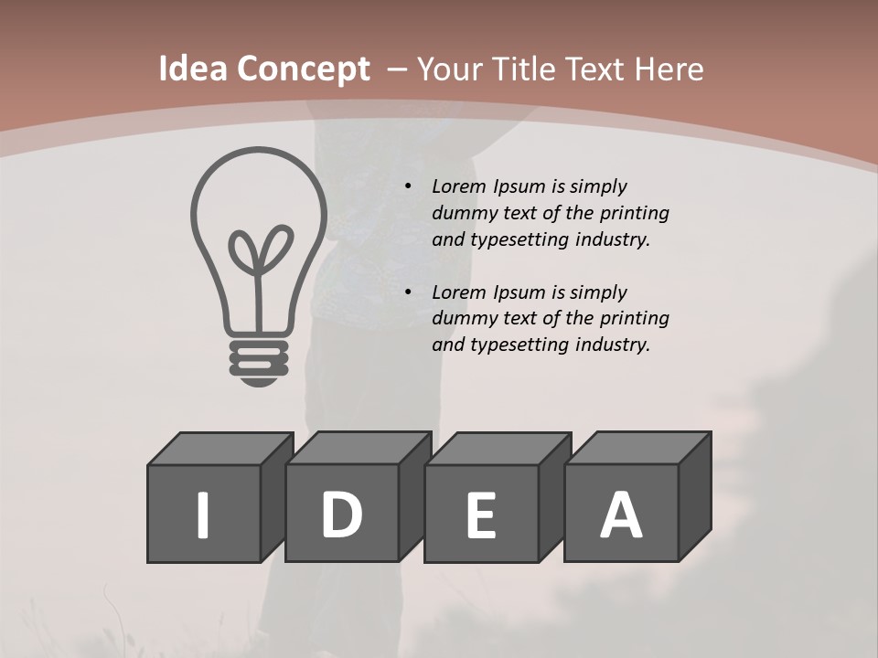 Child Nature Hand PowerPoint Template