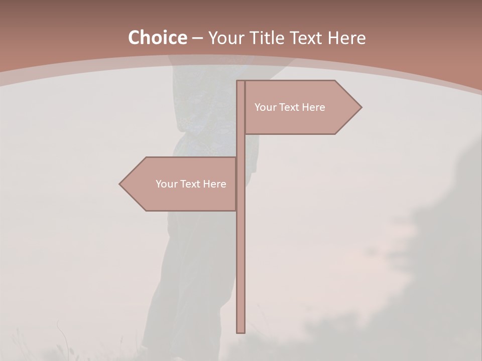 Child Nature Hand PowerPoint Template