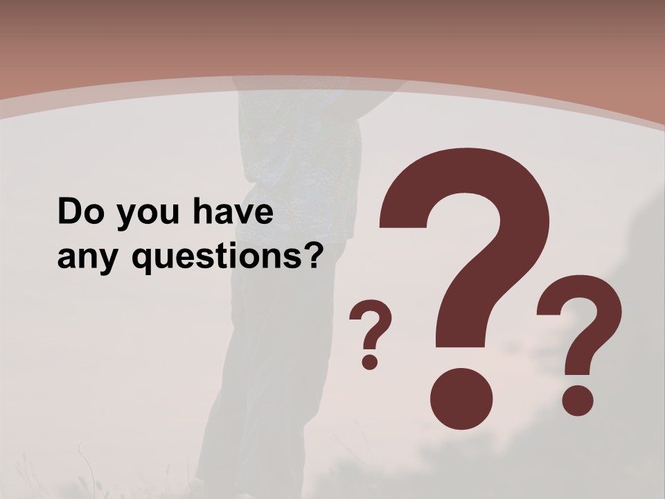 Child Nature Hand PowerPoint Template