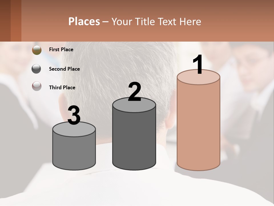 Greyhaired Sharing Speaker PowerPoint Template