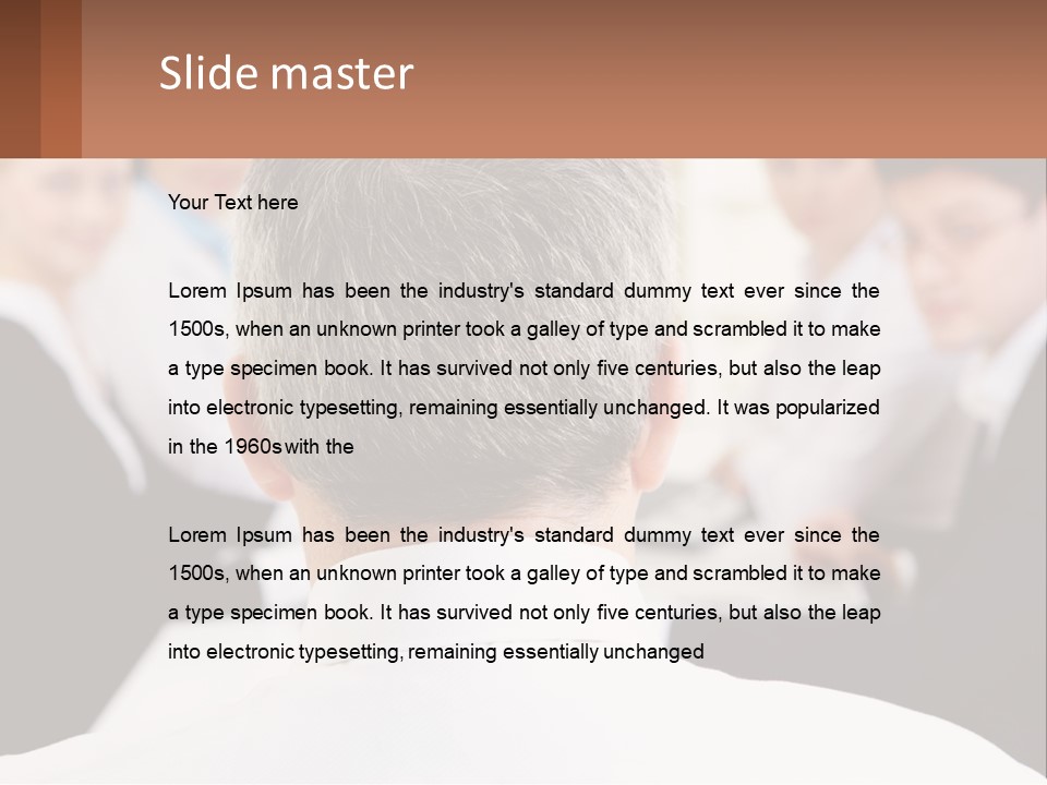 Greyhaired Sharing Speaker PowerPoint Template