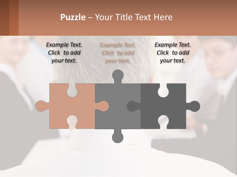 Greyhaired Sharing Speaker PowerPoint Template