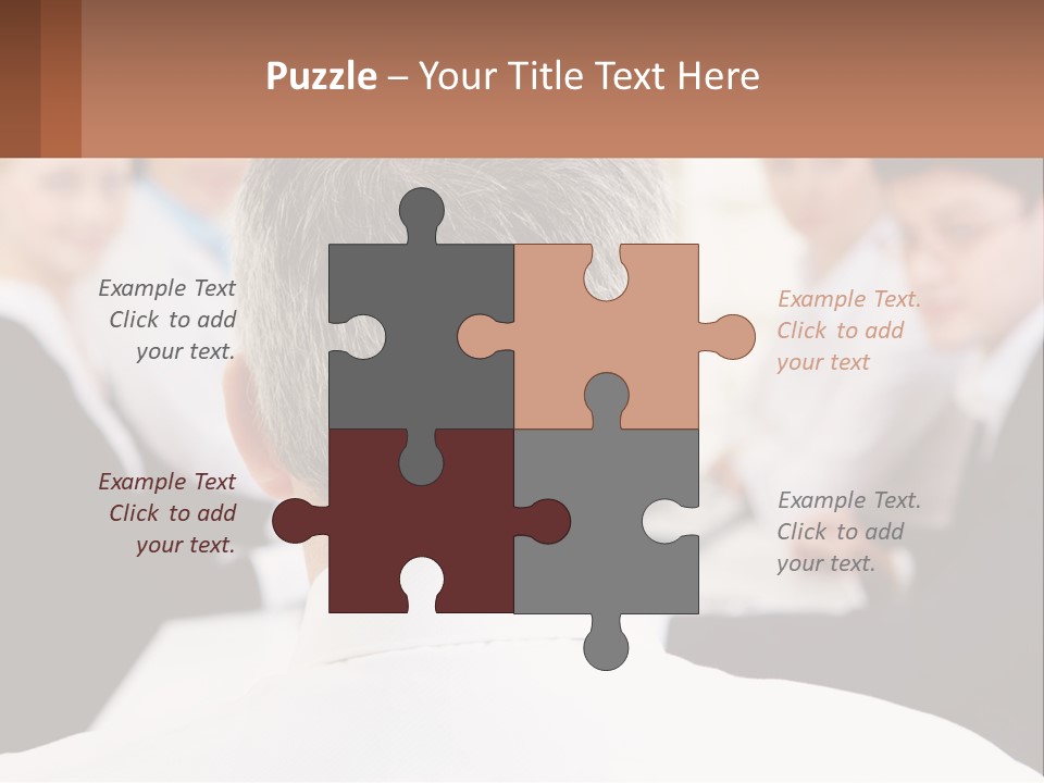 Greyhaired Sharing Speaker PowerPoint Template