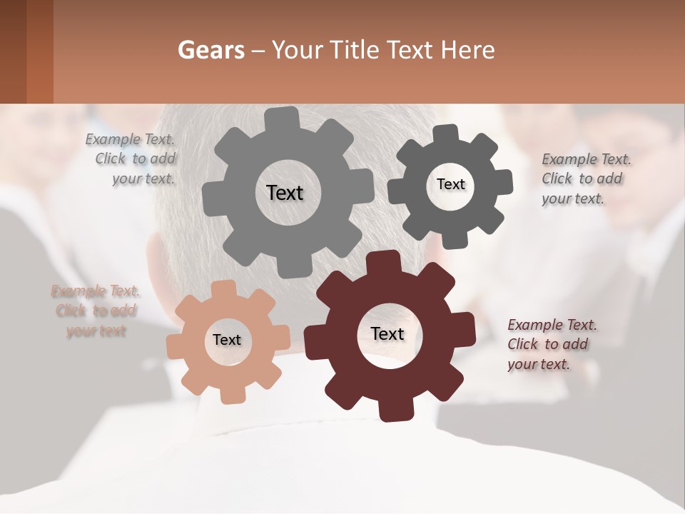 Greyhaired Sharing Speaker PowerPoint Template