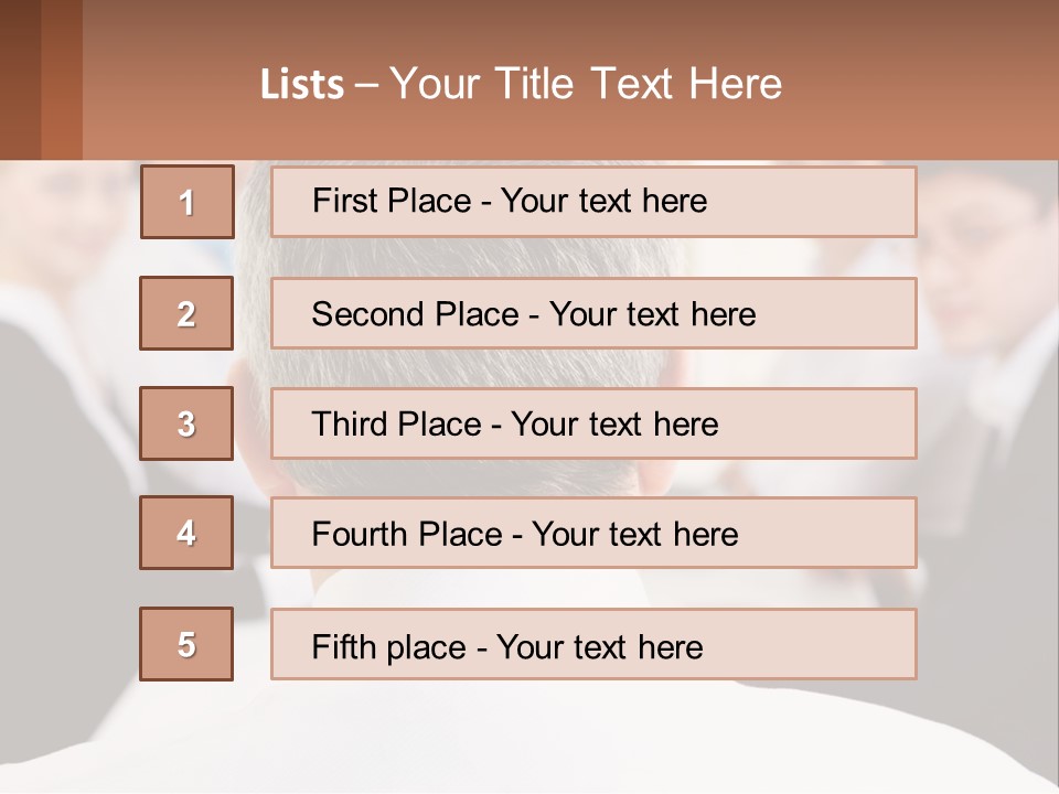 Greyhaired Sharing Speaker PowerPoint Template